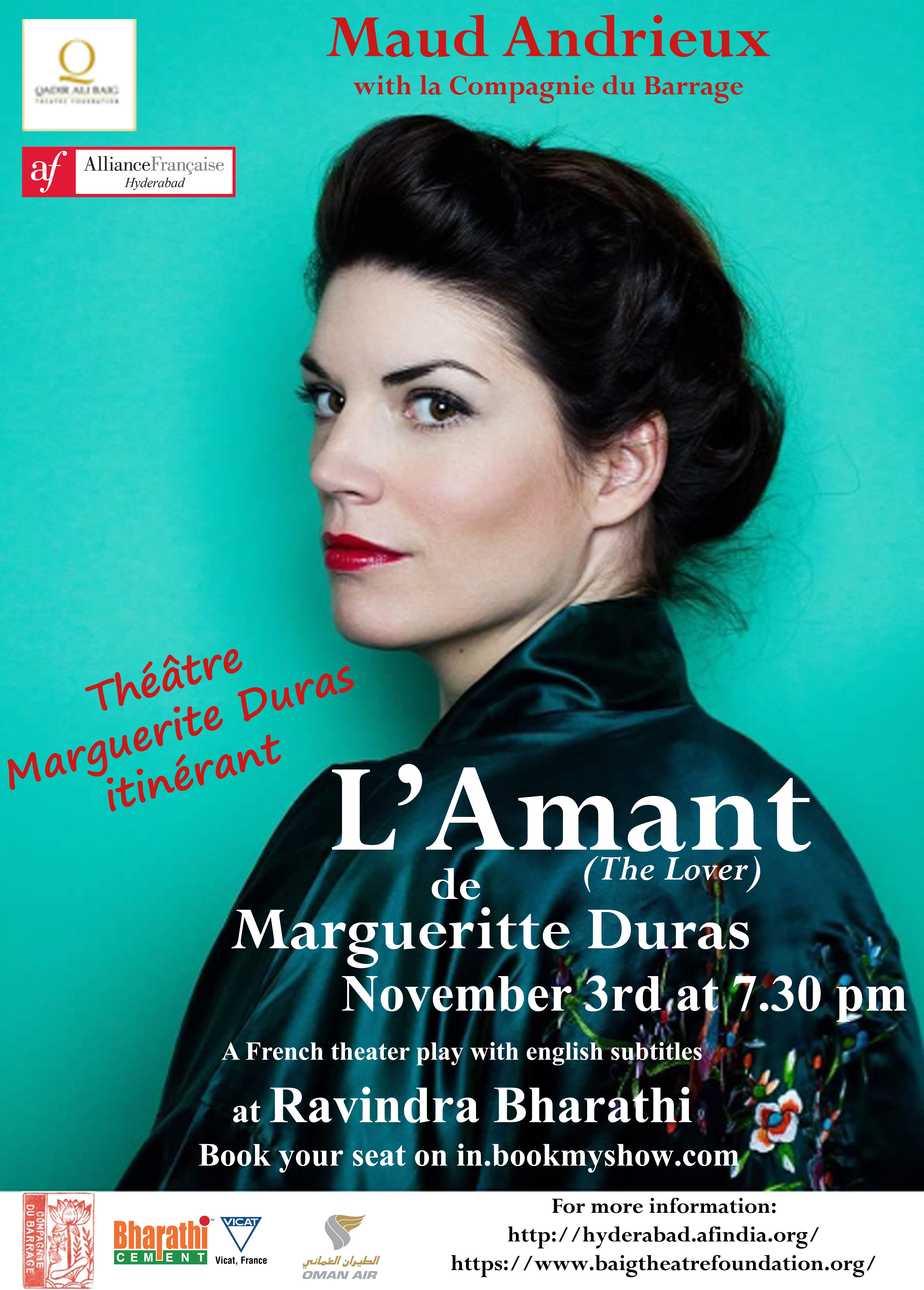 L'Amant (The Lover) - Qadir Ali Baig Theatre Festival - November 3rd