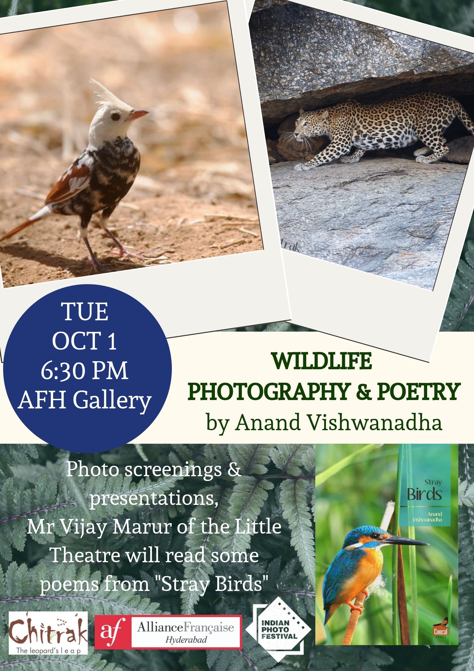 Photography & Poetry evening by Anand Vishwanadha  -  OCT 1 at 6.30pm
