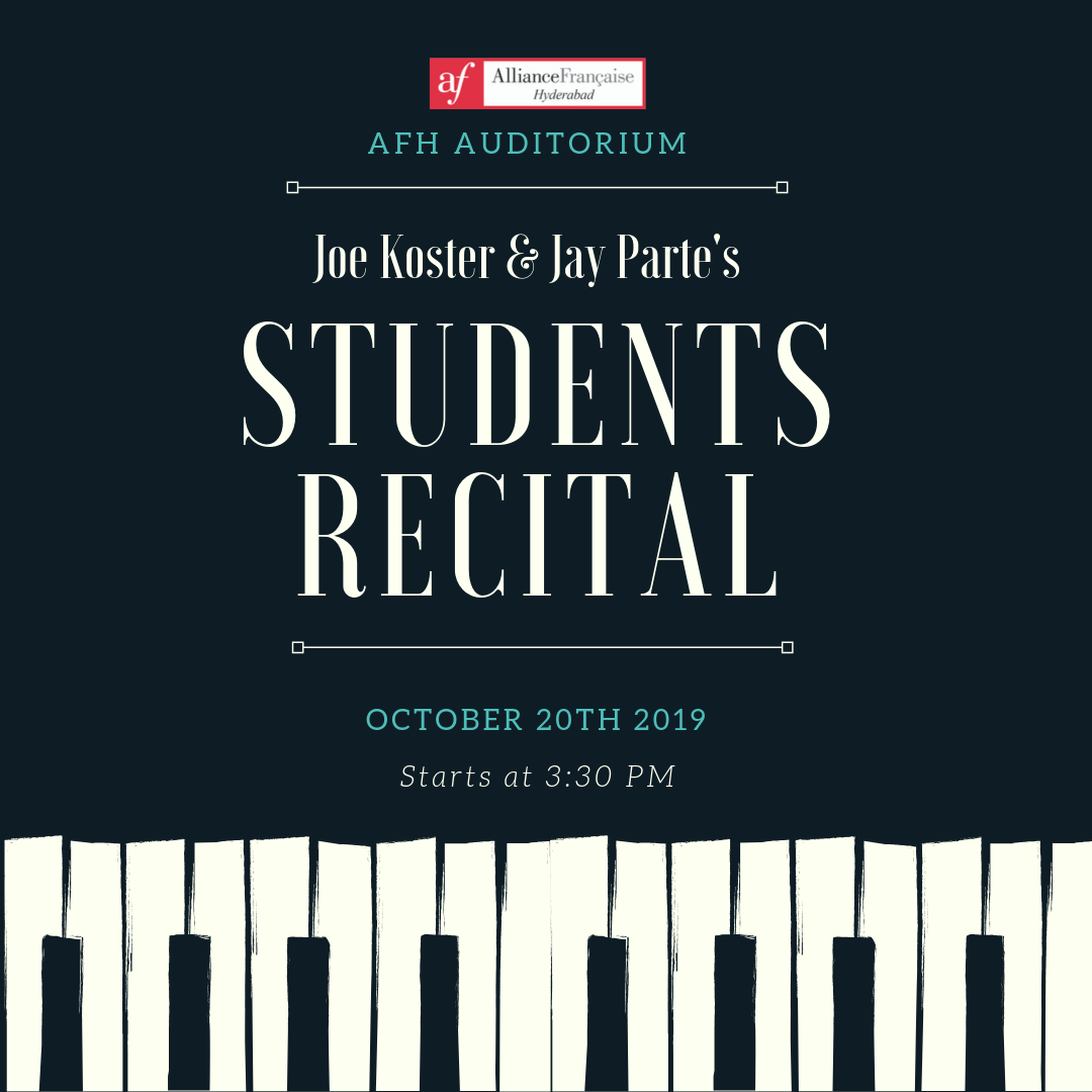 Joe Koster & Jay Parte's students Recital (Piano & Vocals) | Oct 20