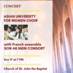 Concert | AUW Choir & French Baroque Ensemble Son Ar Mein Consort | Dec 17