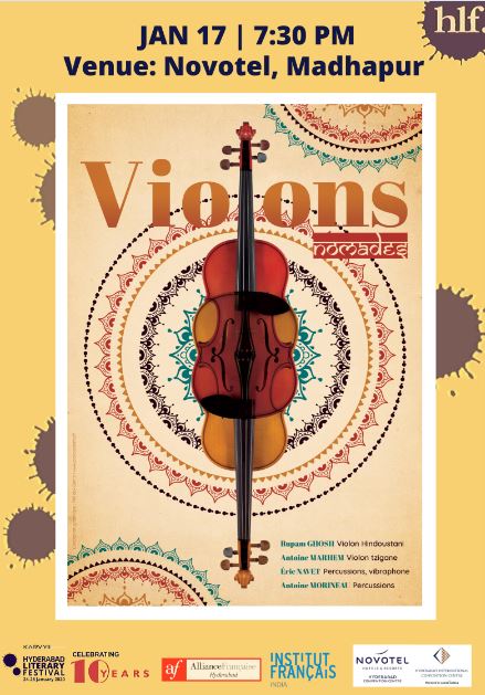 Violin Nomads Concert ( Hyderabad Literary Festival )   | Novotel HICC  -  Jan 17